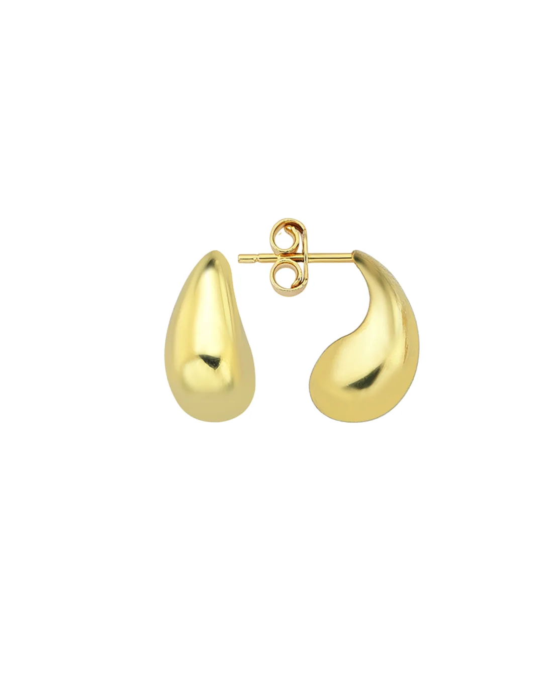 9CT Y/G TEAR DROP STUD 7mm/14m